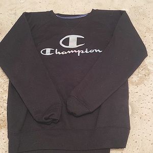 black champion long sleeve shirt